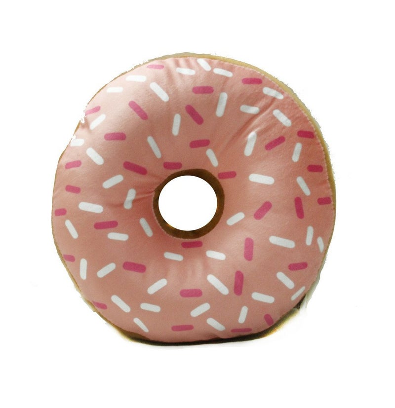 The Purple Tree Velvet Donut Cushion (Standard, Pink), Pack of 1 - Image 3