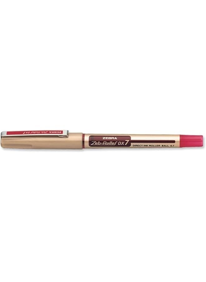 ZEBRA 0.5 Direct Ink Roller Dx7 Red Set Of 10 