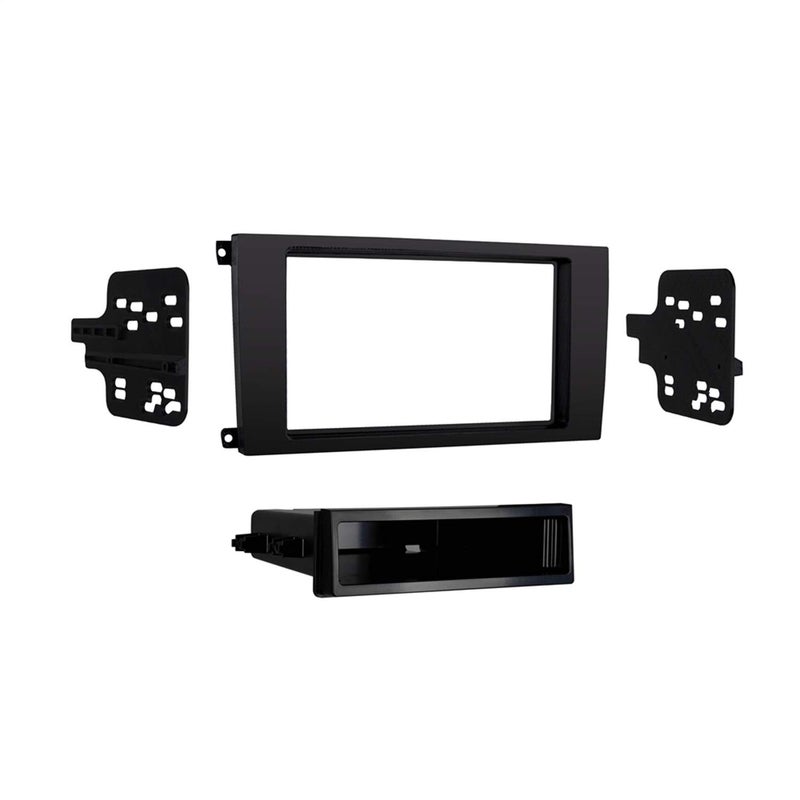 Metra 999604B SingleDouble Din Dash Kit for Select 20032010 Porsche Cayenne Vehicles Matte Black