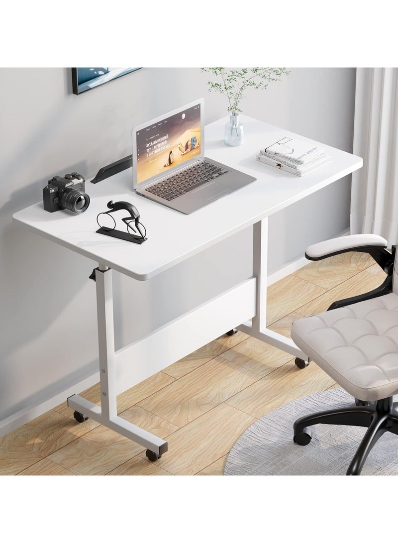 DubaiGallery Computer Desk, Portable Desk Game Table, Modern Design Standing Desk, Bedside Table Mobile Lifting Table, Home on Wheels - Image 1