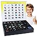 BTYCityMao Rock Collection for Kids 36pc Cool Rocks and Gems Stones Crystals Kit Rocks and Minerals Science Kit with Leaning Guide Earth Science Activity Kit Rock Collection Box for Kids - Image 4