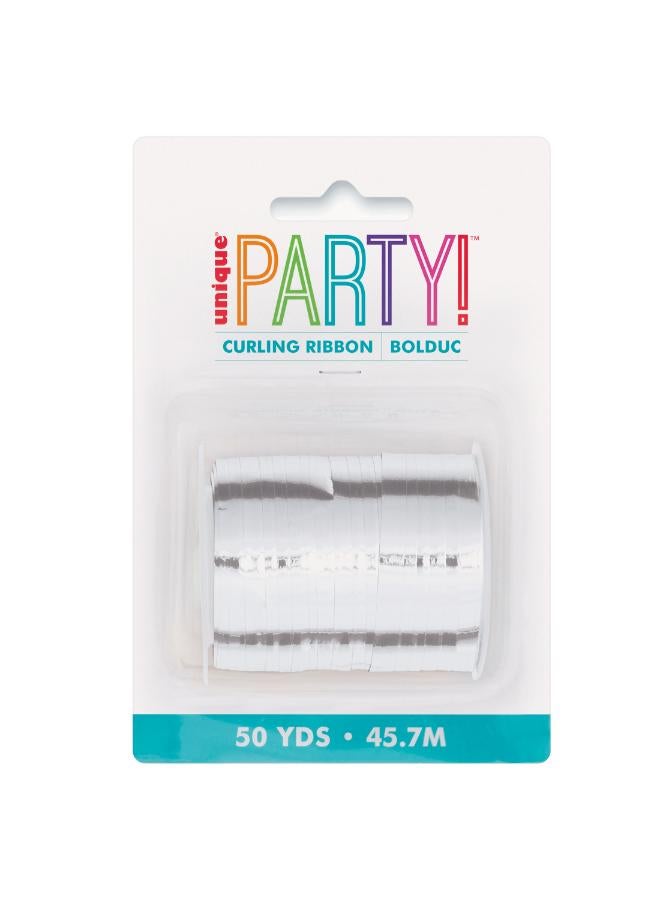 Unique 50 Yards Silver Curling Ribbon - Image 1