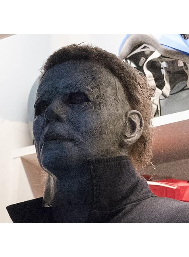 HI-FINE Michael Myers Mask, Scary Halloween Masks, Michael Myers Costume Prop, Latex Halloween Mask for Adults, Cosplay Mask - Image 5