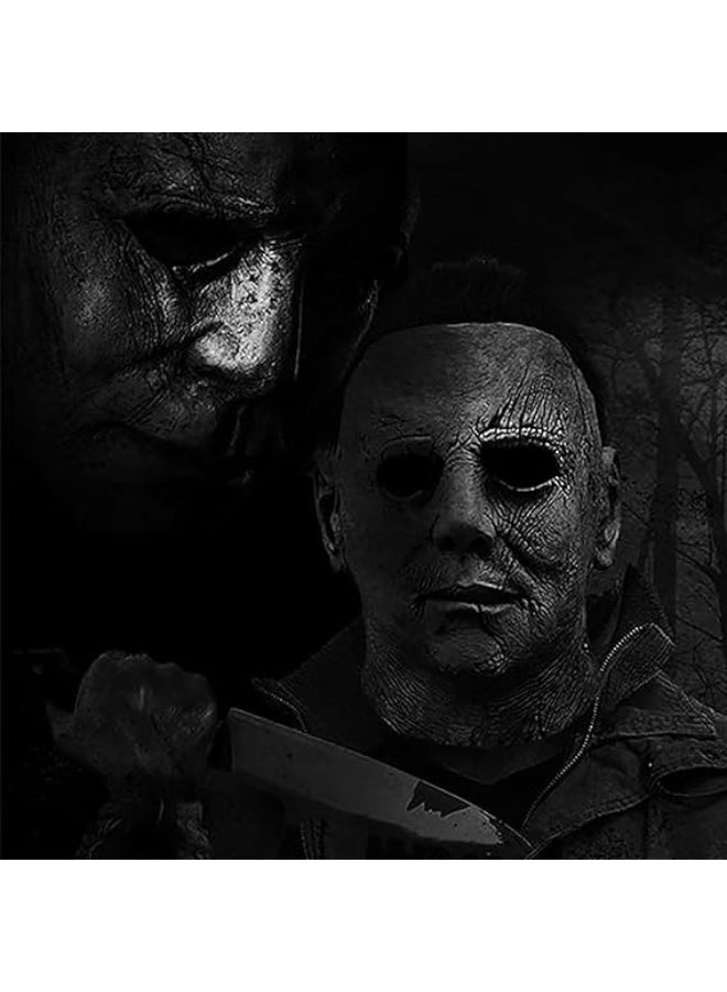 HI-FINE Michael Myers Mask, Scary Halloween Masks, Michael Myers Costume Prop, Latex Halloween Mask for Adults, Cosplay Mask - Image 3