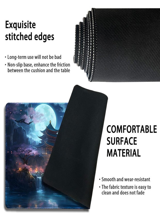 DAUXID Premium Stitched MTG Playmat with Zones and Non-Slip Rubber Backing - TCG Play Mat for MTG and Other Card Games - Colorful Design with Vintage Look and Feel (DKT (117),No Zones) - Image 3