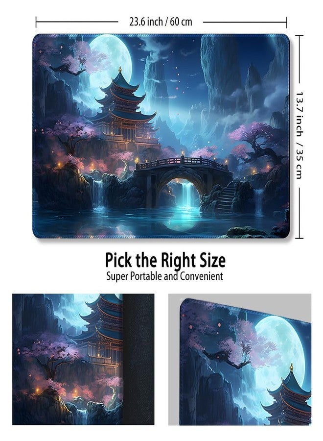 DAUXID Premium Stitched MTG Playmat with Zones and Non-Slip Rubber Backing - TCG Play Mat for MTG and Other Card Games - Colorful Design with Vintage Look and Feel (DKT (117),No Zones) - Image 2