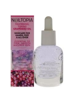 Nailtopia Nailtopia Fresh Brightening and Tightening Grape Oil - Hydrating Cuticle Oil - Grapeseed Oil for Dry Skin and Nails - Bio-Sourced Nail Care - 0.41 oz 