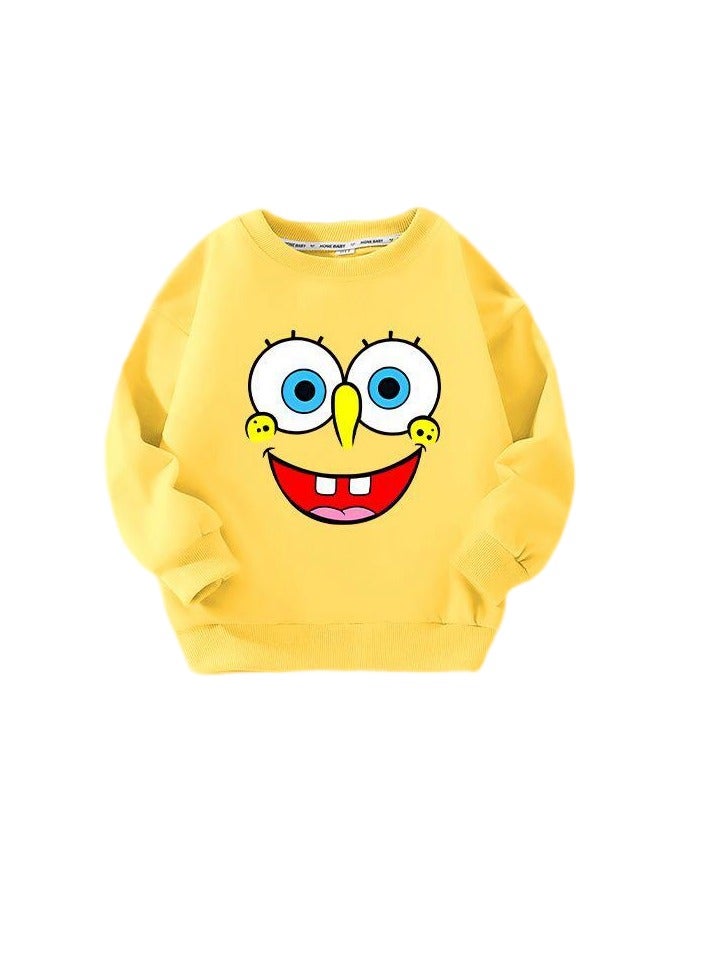 SpongeBob SquarePants Hoodie Unisex Shirt Hooded Sweater long Sleeve Stylish for Kids Children Boy Girls  - Image 1
