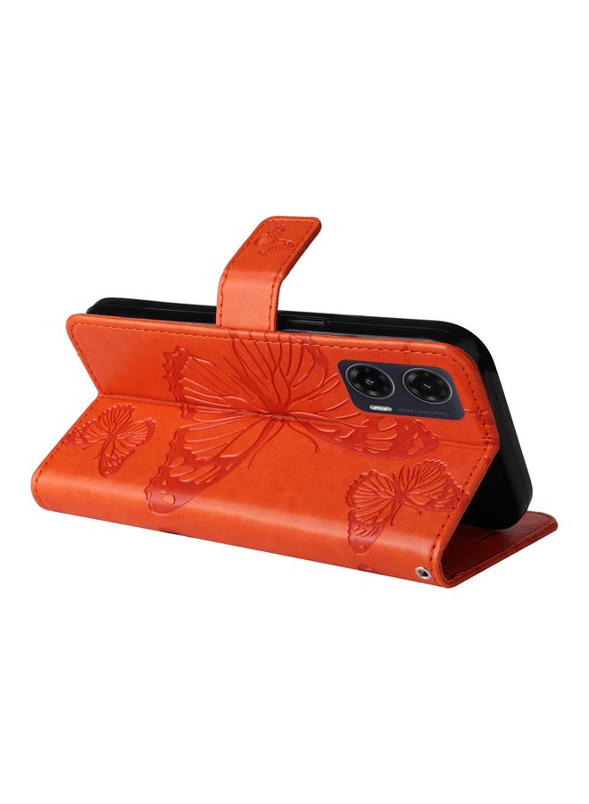 اس-توب جراب لهاتف موتورولا موتو جي 35، جراب هاتف جلدي قابل للطي بنقشة فراشة ثلاثية الأبعاد - Image 5