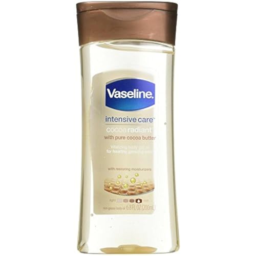 Vaseline Intensive Care Gel Cocoa Radiant Oil 6.8 Ounce (201ml) (6 Pack) - Image 1