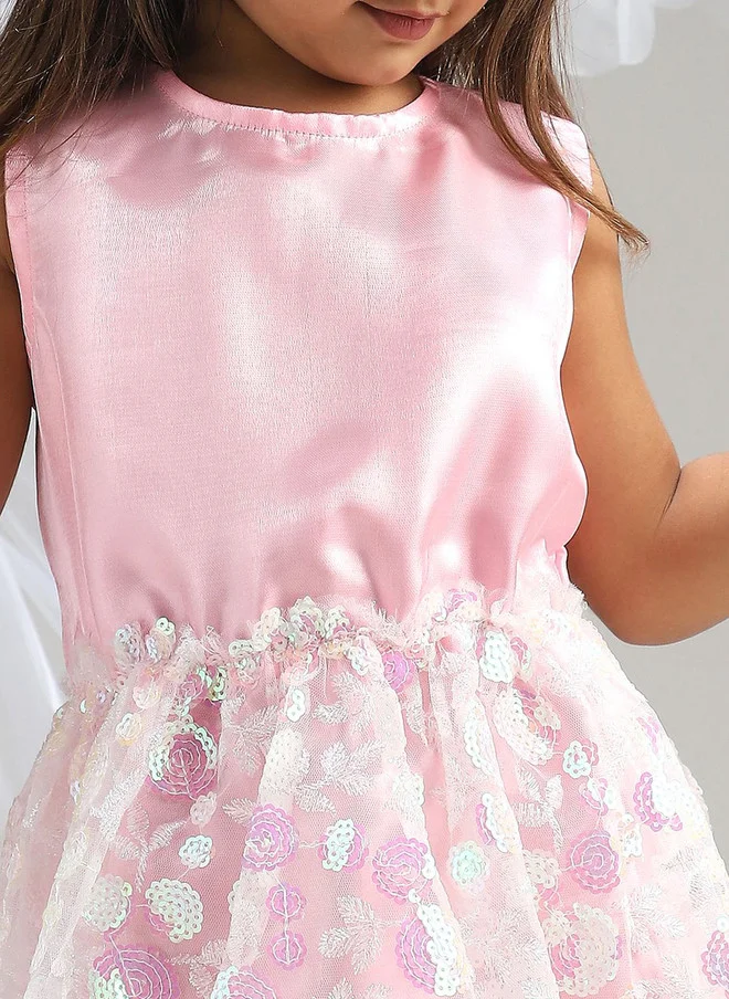 بونكيدز BONKIDS Floral Fit & Flare Midi Dress