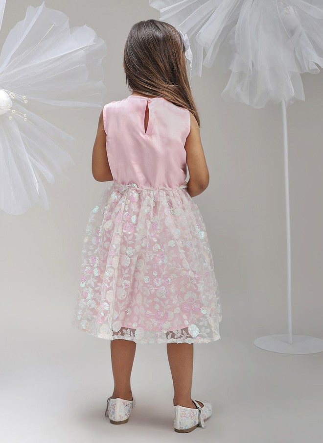 BONKIDS Floral Fit & Flare Midi Dress - Image 4