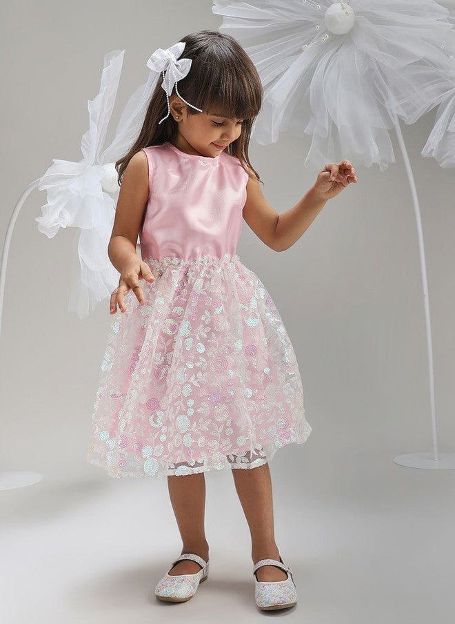 BONKIDS Floral Fit & Flare Midi Dress - Image 5