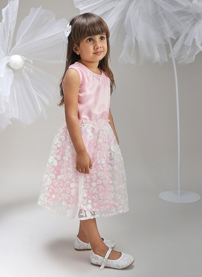 BONKIDS Floral Fit & Flare Midi Dress - Image 3