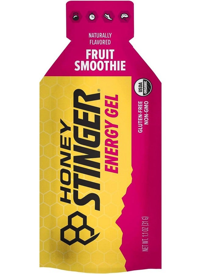 Honey Stinger Organic Fruit Smoothie Energy Gel Gluten Free & Caffeine Free For Exercise Running And Performance Sports Nutrition For Home & Gym Pre And Mid Workout 24 Pack 26.4 Ounce - Image 2