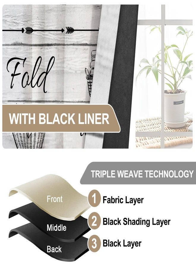 CSFOTO Gray Black Line Blackout Curtains 2 Panels Wash Dry Fold Repeat Laundry Steps Cartoon Painting Pattern Decorative Curtains for Laundry Bathroom, Thermal Insulated Noise Reduction, 42x84 Inches - Image 4