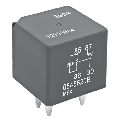 Casalytics Relay 12193604 3604 4 Pin 12V Compatible with Chevy GMC GM Buick AC Compressor Control Fuse Starter Relay - Image 1