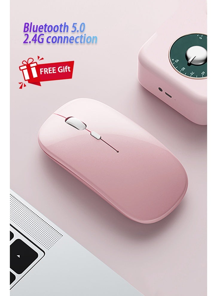 Yaqeen Pad 9 12.1-Inch Case, Detachable Bluetooth Keyboard Case Anti-Fall Shockproof , Pad 9 Cover Built-In Pen Slot /Flip-Top Smart Wake-Up-Off/AED 89 Gift Set Screen Protector/ Keyboard Defender/Writing Pen/Leather Case-Pink - Image 3