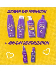 Aussie Aussie Miracle Curls Set: Shampoo, Conditioner, Deep Hydration, Spray Gel, Detangling Milk, and Oil Hair Treatment, Curl Oil, Coconut & Jojoba, Frizz Control, 6 Pieces  - Image 4