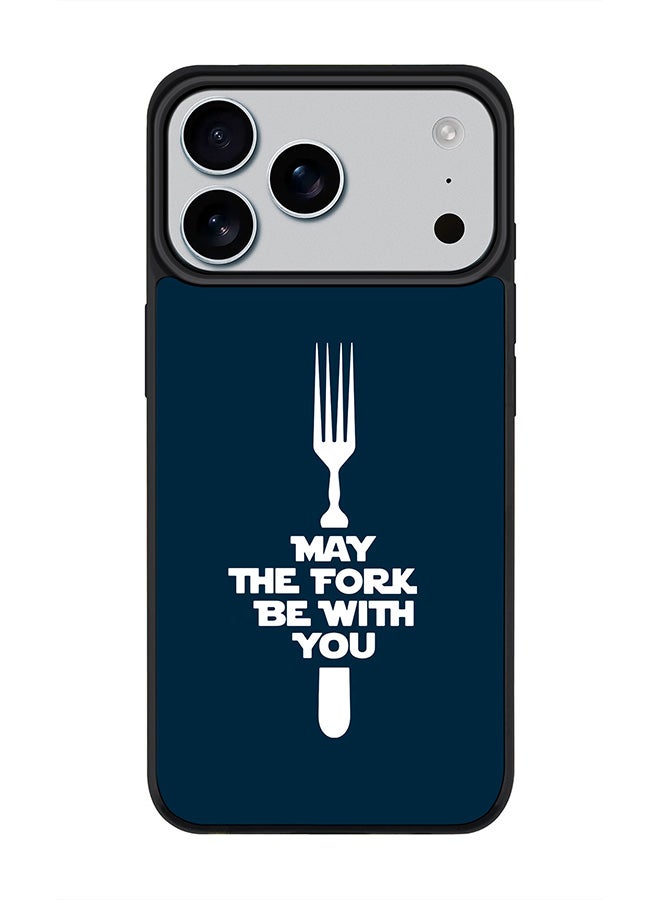Stylizedd iPhone 17 Pro Max Case, [Compatible with MagSafe] Slim Magnetic cover Phone Case iPhone 17 Pro Max -May the fork - Image 1