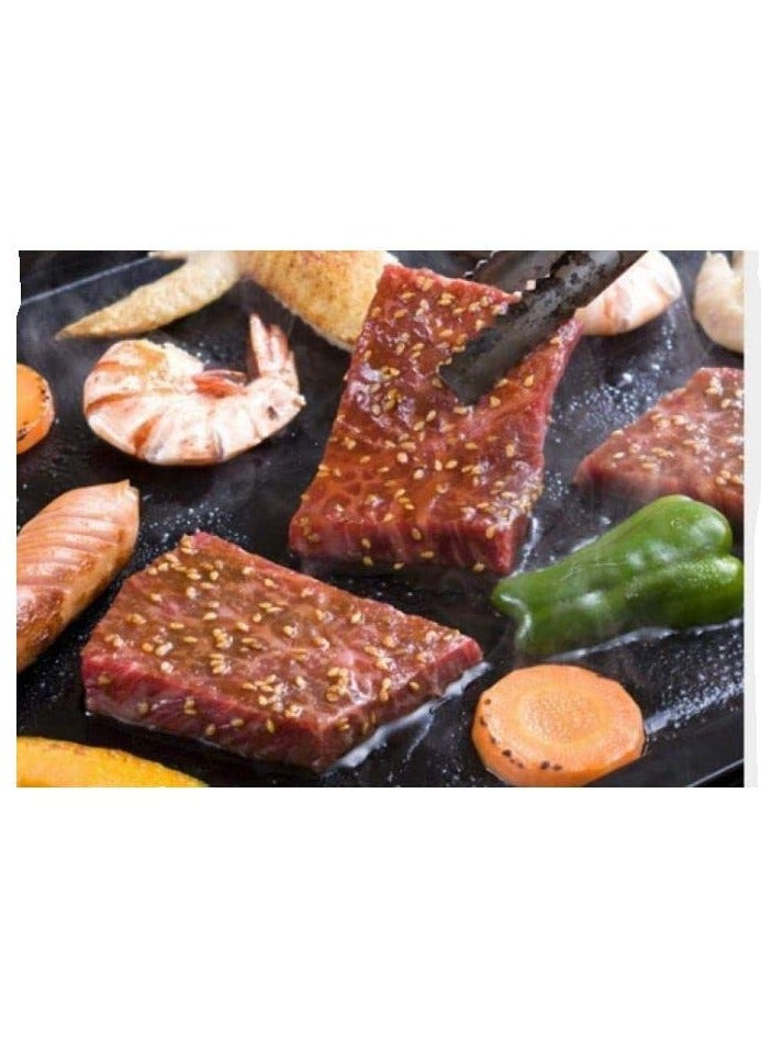Multifunctional Nonstick Electric BBQ Raclette Hotpot with Dual Grill Pan for Indoor Korean Style Barbecue and Shabu Shabu Cooking Black  - Image 5