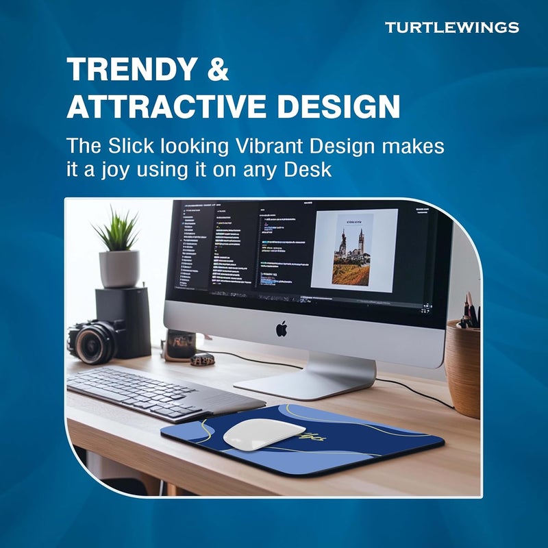 TURTLEWINGS | Mousepad | Inspirational Quote Mousepad – 22x18 cm, 3mm Thick | Abstract Design Non-Slip Rubber Base | Office, Study & Gaming Use | Premium Smooth Surface 7 - Image 5
