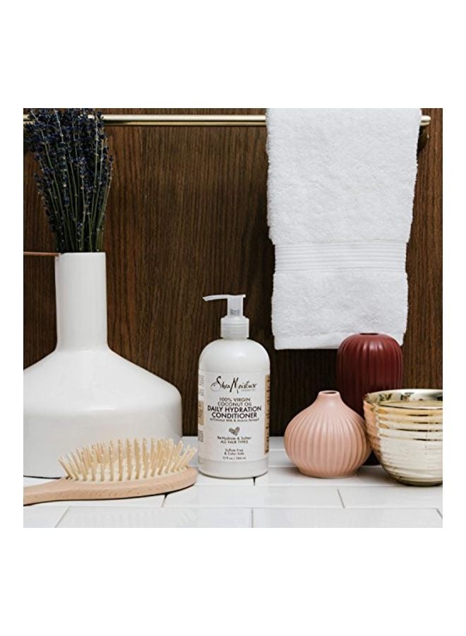 SheaMoisture 100% Virgin Coconut Oil Daily Hydration Conditioner 384ml - Image 3