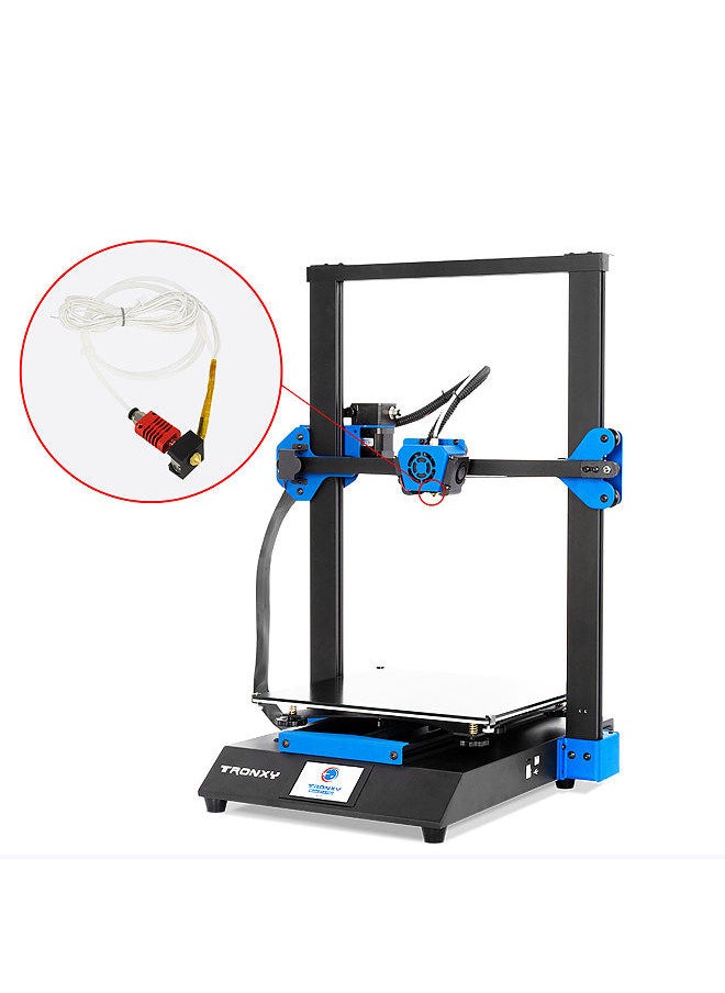 Tronxy - 3D Upgrade Parts Assembled MK10 Extruder Hotend Kit with Aluminum Heating Block 0.4mm Nozzle 100K Ohm Thermistor PTFE Tube 24V 50W Compatible with X5SA/X5SAPRO/XY-2PRO 3D Printer - Image 1