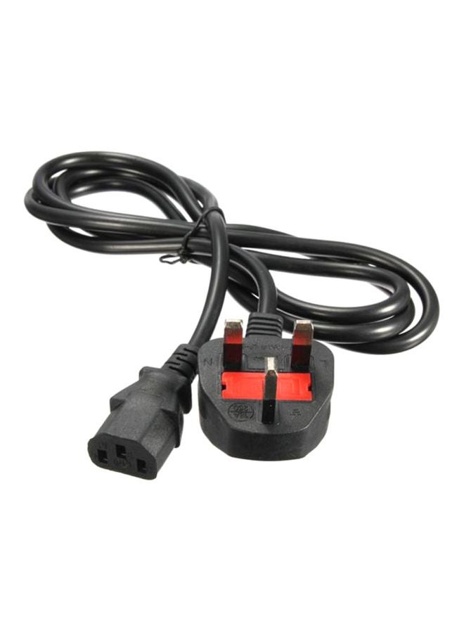 Black AC power cable for consistent desktop performance Enhanced power experience - Image 1