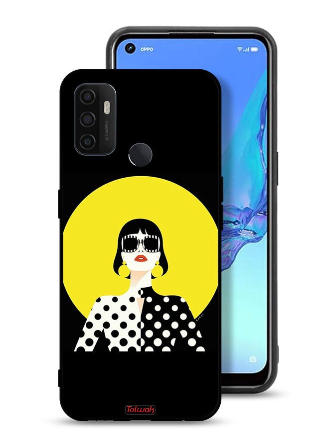 Tolwak Oppo A33 (2020) Protective Case Cover Stylish Girl Art - Image 1
