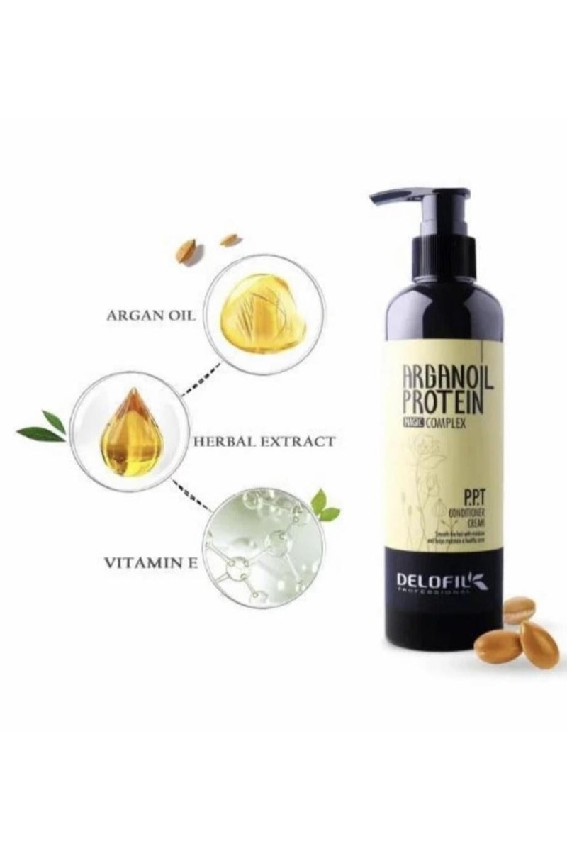DELOFIL Argan Oil Protein Conditioner Cream 260ml - Image 1