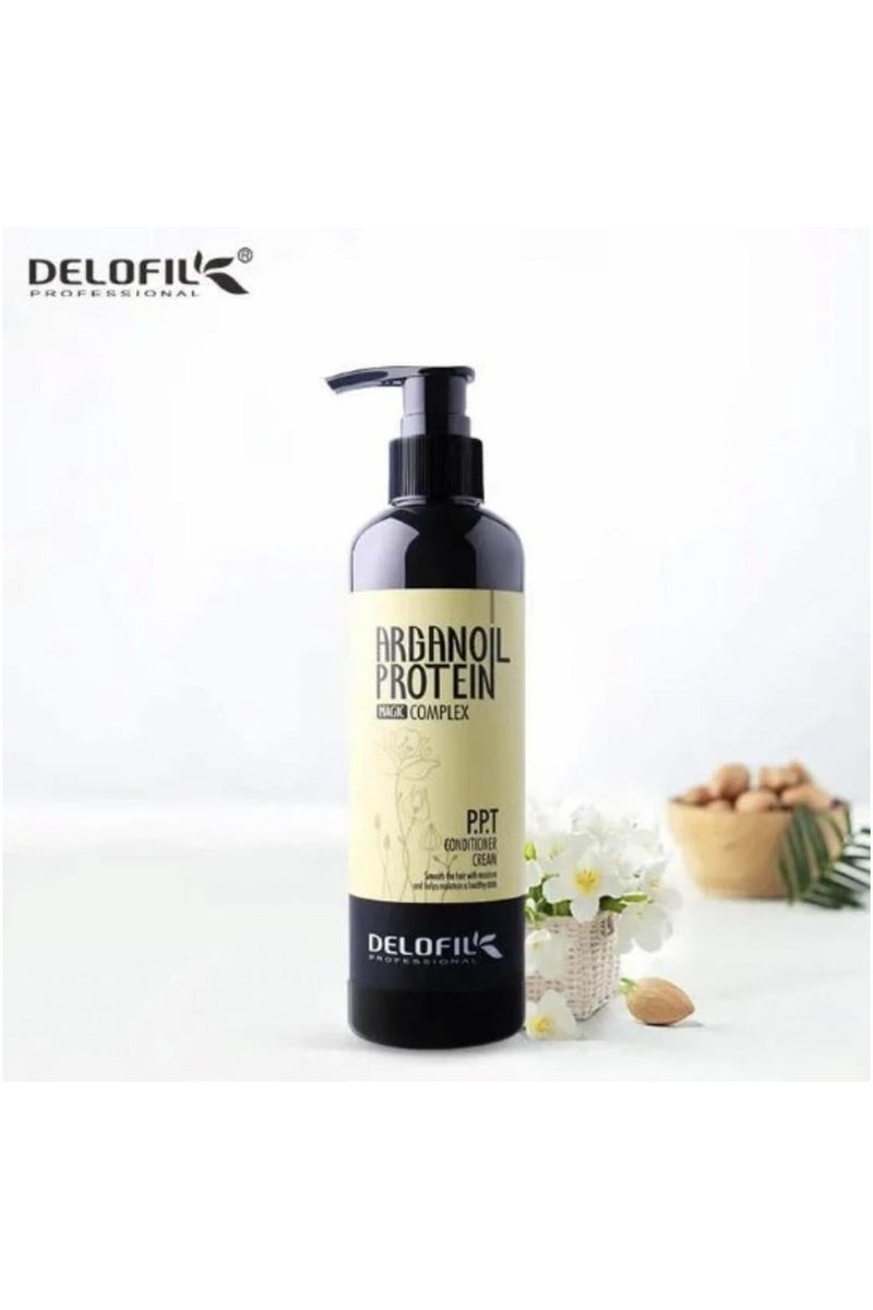DELOFIL Argan Oil Protein Conditioner Cream 260ml - Image 2