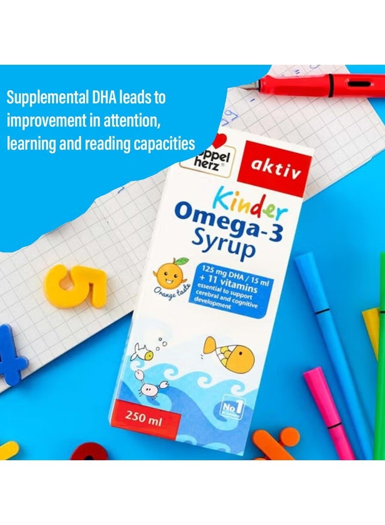 Doppelherz Kinder Omega -3 Syrup 250 ml - Image 3