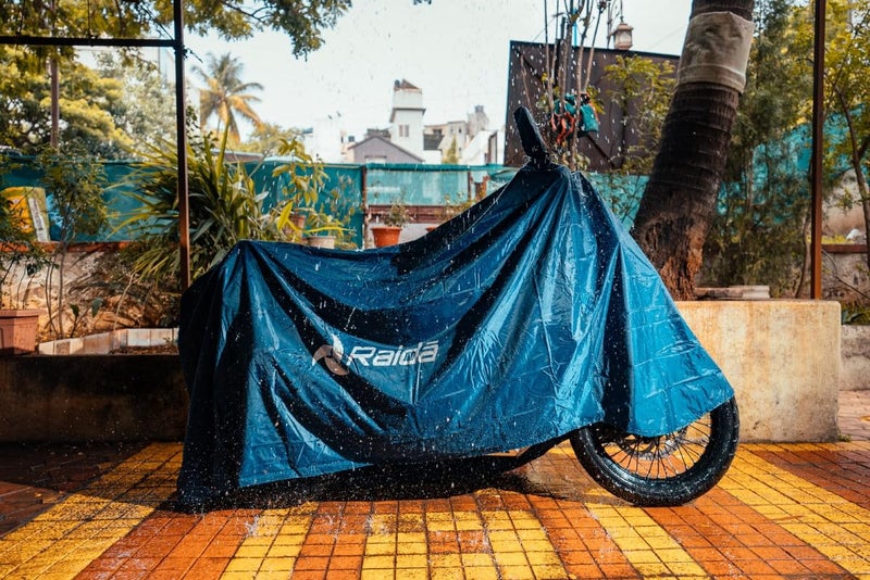 Raida RainPro Bike Cover for Suzuki Access 125 (Navy Blue) Waterproof | Dustproof | with Mirror Pockets - Image 2