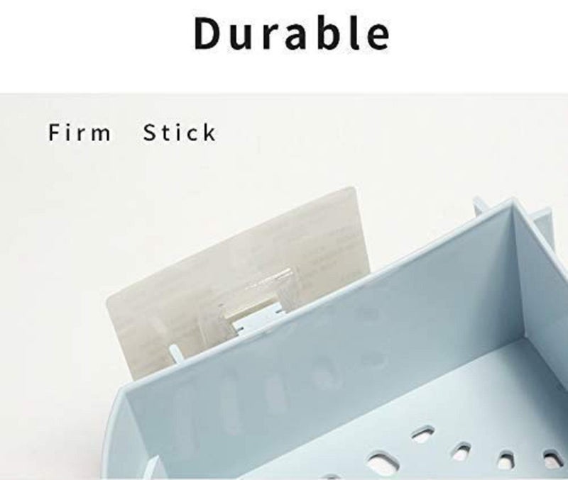 Vruta Corner Shelf Bathroom Kitchen Rack Self Adhesive Shower Caddy Plastic Triangle Wall Mount Storage Basket (Multicolor)(Medium Size) (4) - Image 5
