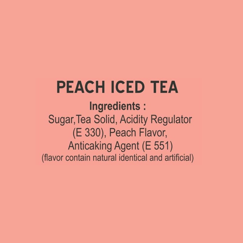 FRESKIM Lemon & Peach Ice Tea Premix Combo I Lemon Ice Tea 5 sachet I Peach Ice Tea 5 sachet I Just Add Chilled Water I Summer Drink I Pack of 2 - Image 5