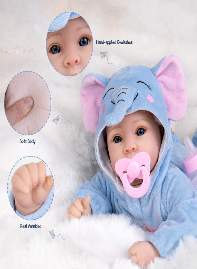 Aori Baby Doll Boy 17 inches, Real Life Baby Boy Dolls with Feeding Kit Included, Life Like Newborn Boy Baby Doll that Look Real, Ideal Gift for Kids, Birthday, Pretend Play - Image 2