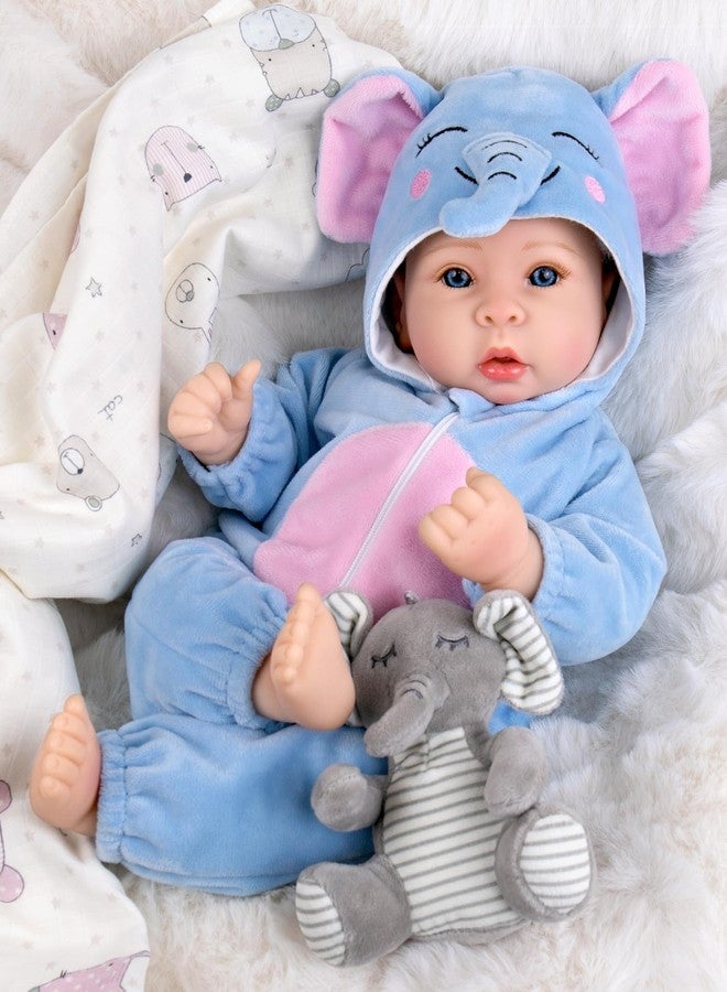 Aori Baby Doll Boy 17 inches, Real Life Baby Boy Dolls with Feeding Kit Included, Life Like Newborn Boy Baby Doll that Look Real, Ideal Gift for Kids, Birthday, Pretend Play - Image 1