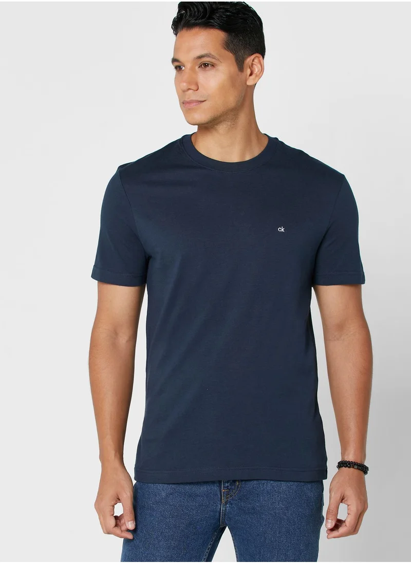 CALVIN KLEIN Logo Crew Neck T-Shirt