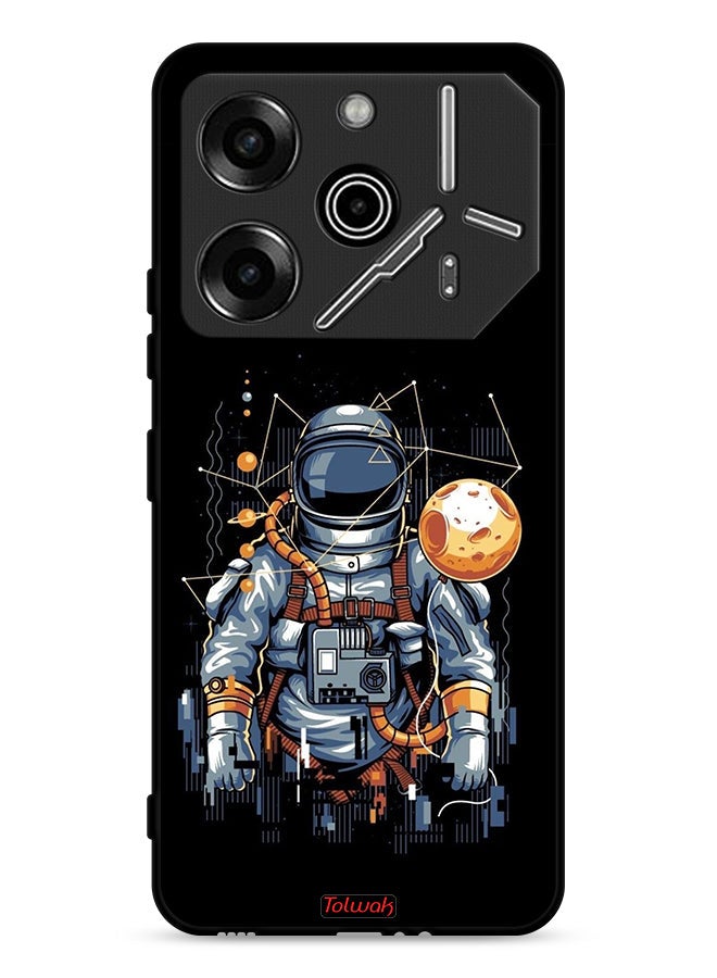 Tolwak Tecno Pova 6 Pro 5G Protective Case Cover Astronaut Abstract Art - Image 1