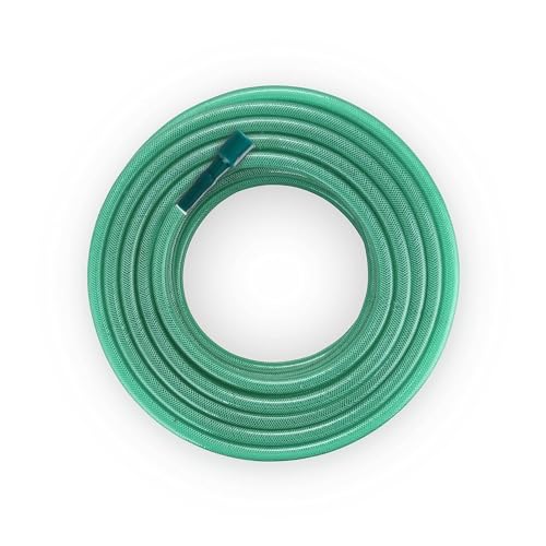 Garbnoire 0.75 Inch Heavy Duty 3 Layered Braided Water Hose Pipe | Garden Outdoors Pipes with Hose Connector (30 Meter (98.4 Feet), Green) - Image 4