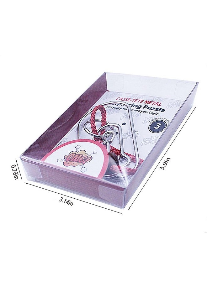 أهيوان مجموعة أحجيات معدنية متنوعة كبيرة الحجم، عبوة من 24 أحجيات معدنية سلكية ذكية مع صندوق ورقي، عبوة هدايا، ألعاب أحجيات معدنية تعليمية رائعة للأطفال والكبار من AHYUAN - Image 3