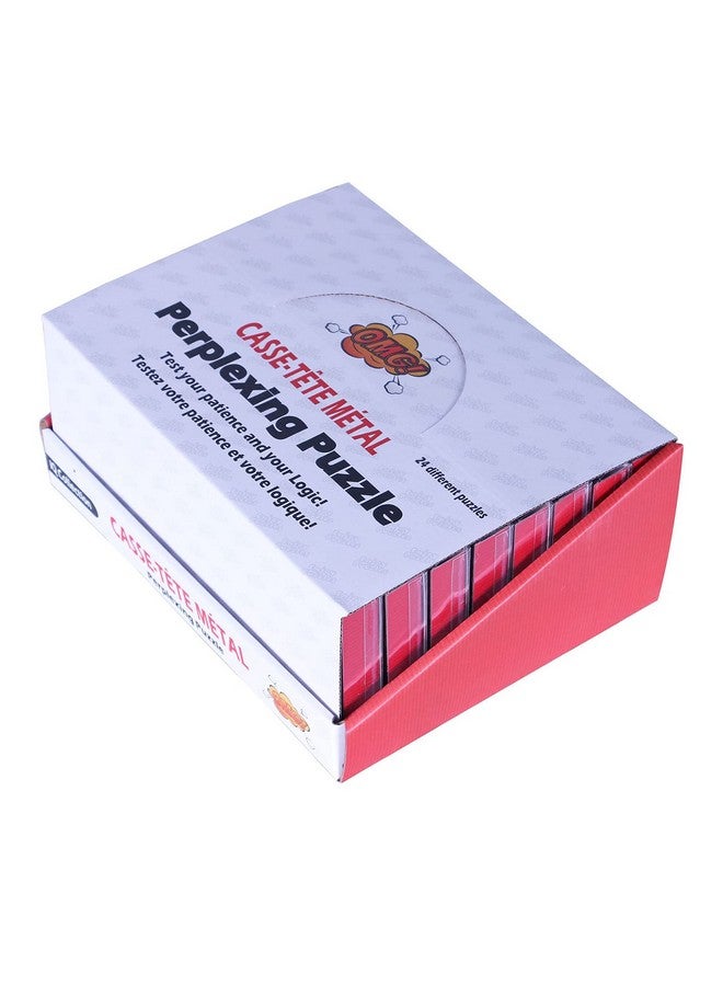 أهيوان مجموعة أحجيات معدنية متنوعة كبيرة الحجم، عبوة من 24 أحجيات معدنية سلكية ذكية مع صندوق ورقي، عبوة هدايا، ألعاب أحجيات معدنية تعليمية رائعة للأطفال والكبار من AHYUAN - Image 2