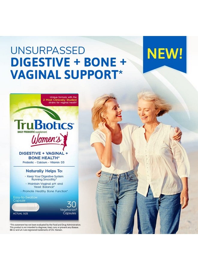 TruBiotics Probiotic for Women Probiotics for Digestive Health, Vaginal & Bone Health, Formulated with Bifidobacteria for Healthy Gut & Balanced pH, Daily Women's Probiotic Supplement, 30 Capsules - Image 4