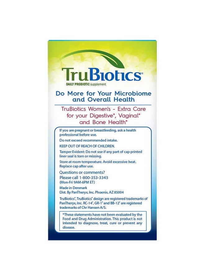 TruBiotics Probiotic for Women Probiotics for Digestive Health, Vaginal & Bone Health, Formulated with Bifidobacteria for Healthy Gut & Balanced pH, Daily Women's Probiotic Supplement, 30 Capsules - Image 3