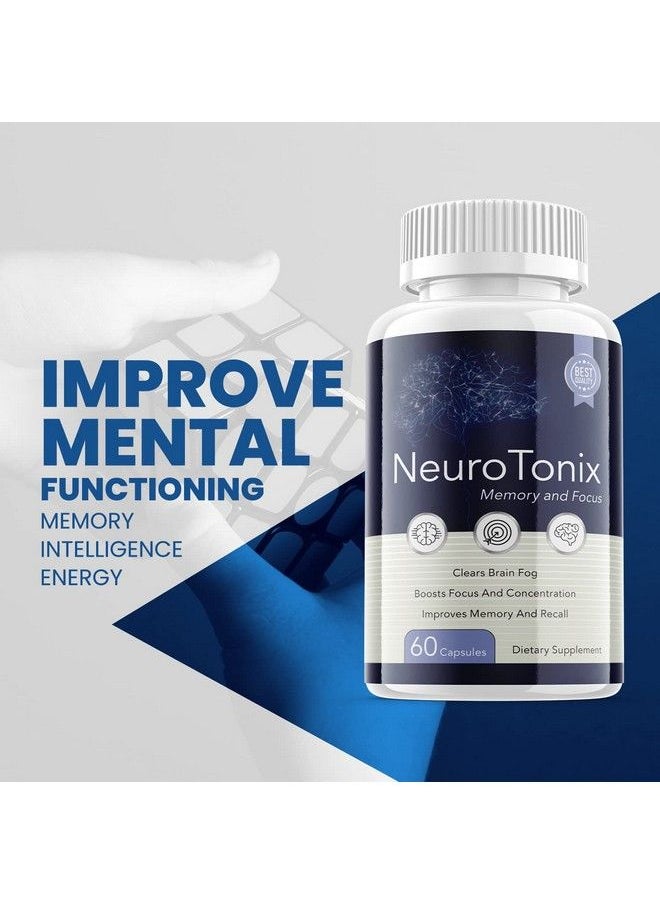 S.O Labs - Neurotonix Memory And Focus Advanced Formula Neuro Tonix Nootropic Healthy Memory Brain Pills (1 Pack) - Image 1