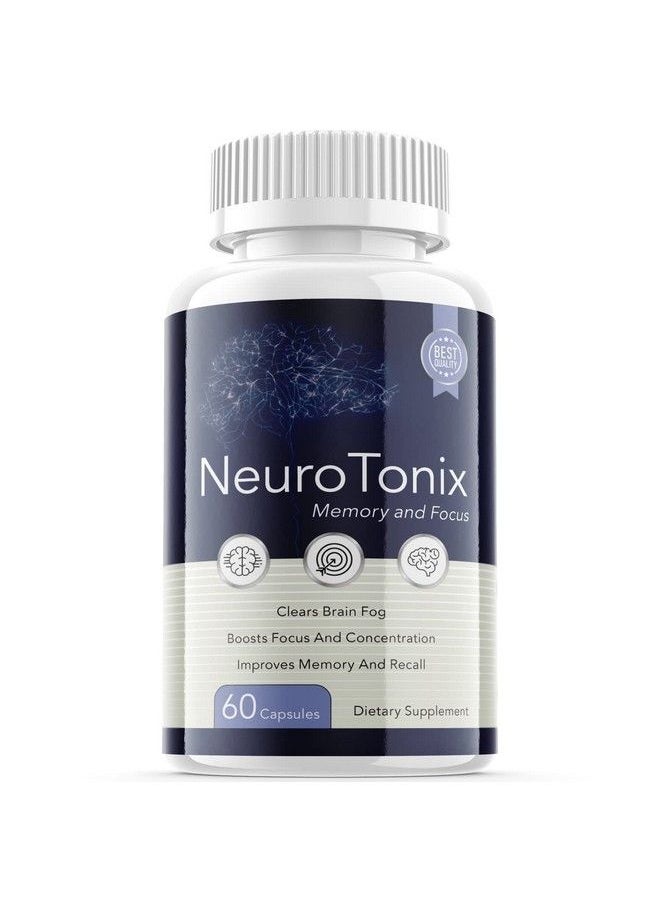 S.O Labs - Neurotonix Memory And Focus Advanced Formula Neuro Tonix Nootropic Healthy Memory Brain Pills (1 Pack) - Image 1