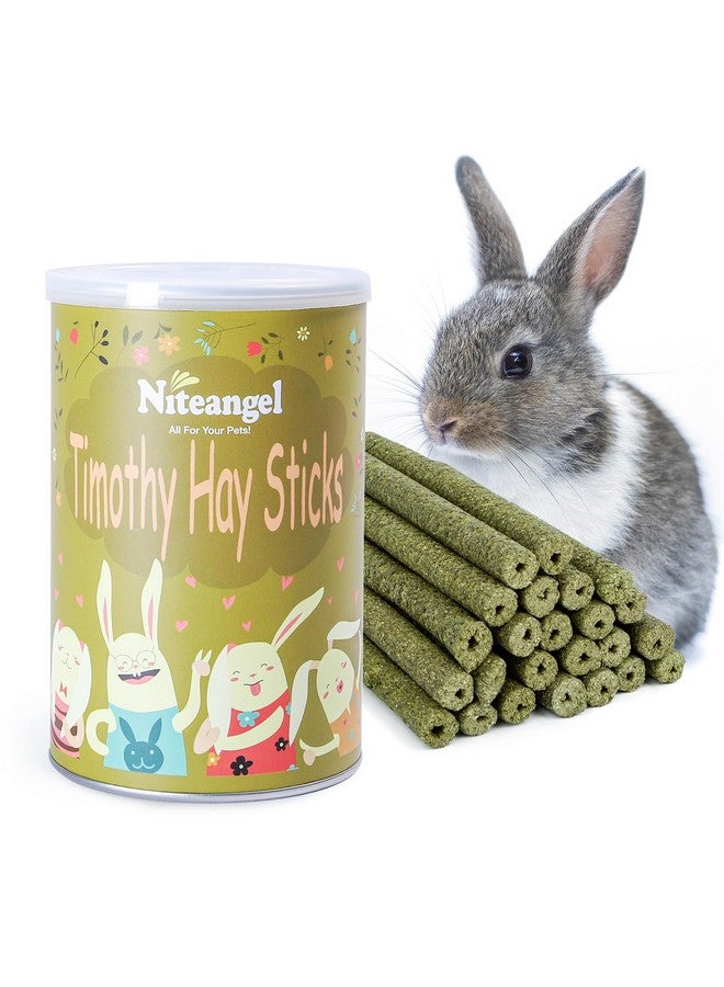 Niteangel 20pcs Natural Timothy Hay Sticks, Timothy Molar Rod for Rabbits, Chinchilla, Guinea Pigs and Other Small Animals. - Image 1