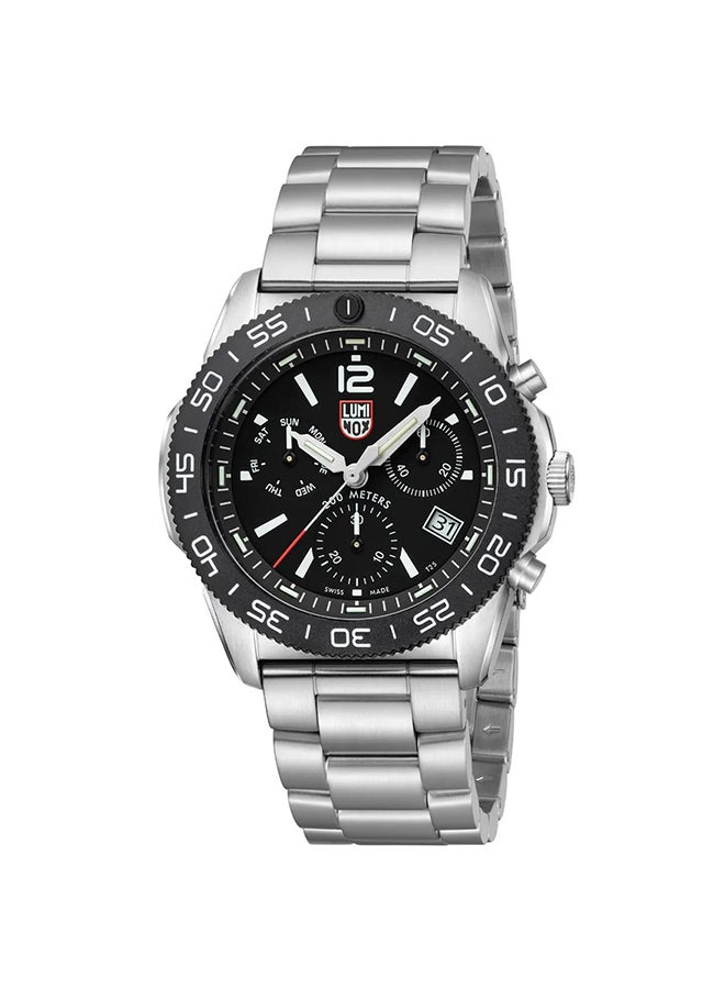 لومينكس ساعة يد رجالية كرونوغراف دائرية من الستانلس ستيل . -  مم - Image 5