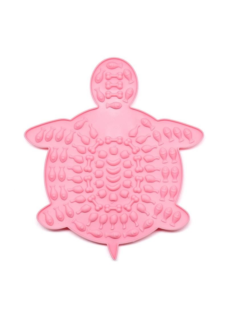 Generic Pink Silicone Dog Lick Mat Dogs Pet Slow Food Plate Dog Bathing Distraction Pet Sucker Food Training Pet Feeder Supplies 